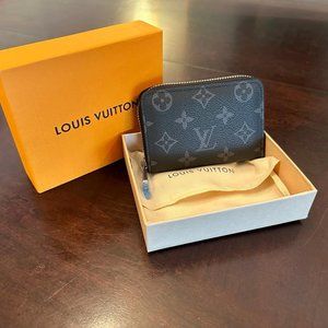 Louis Vuitton Monogram Zipper Wallet Black